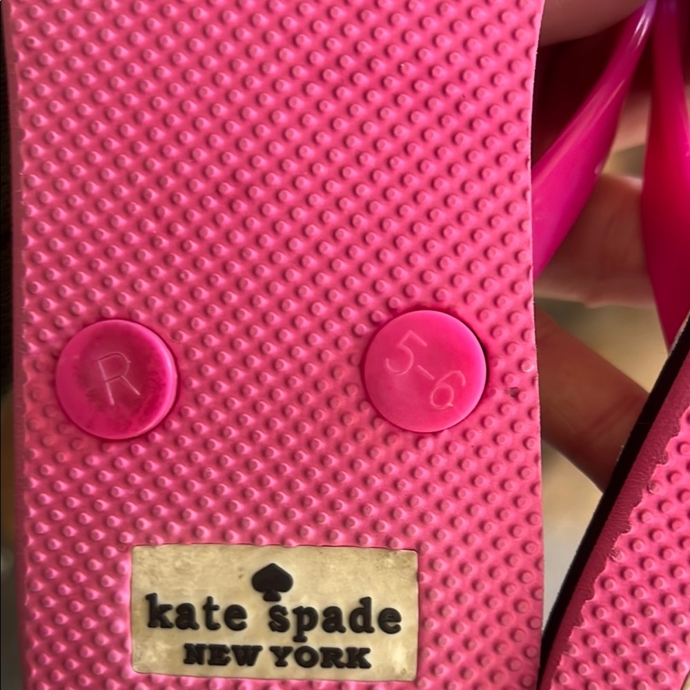 Kate Spade Pink and Multicolor Flip Flops - Picture 6 of 7